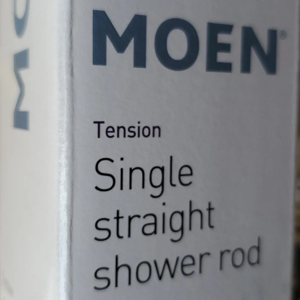 Moen 44-72-Inch Adjustable Tension Mount Straight Shower Curtain Rod Chrome New